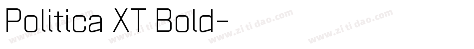 Politica XT Bold字体转换
